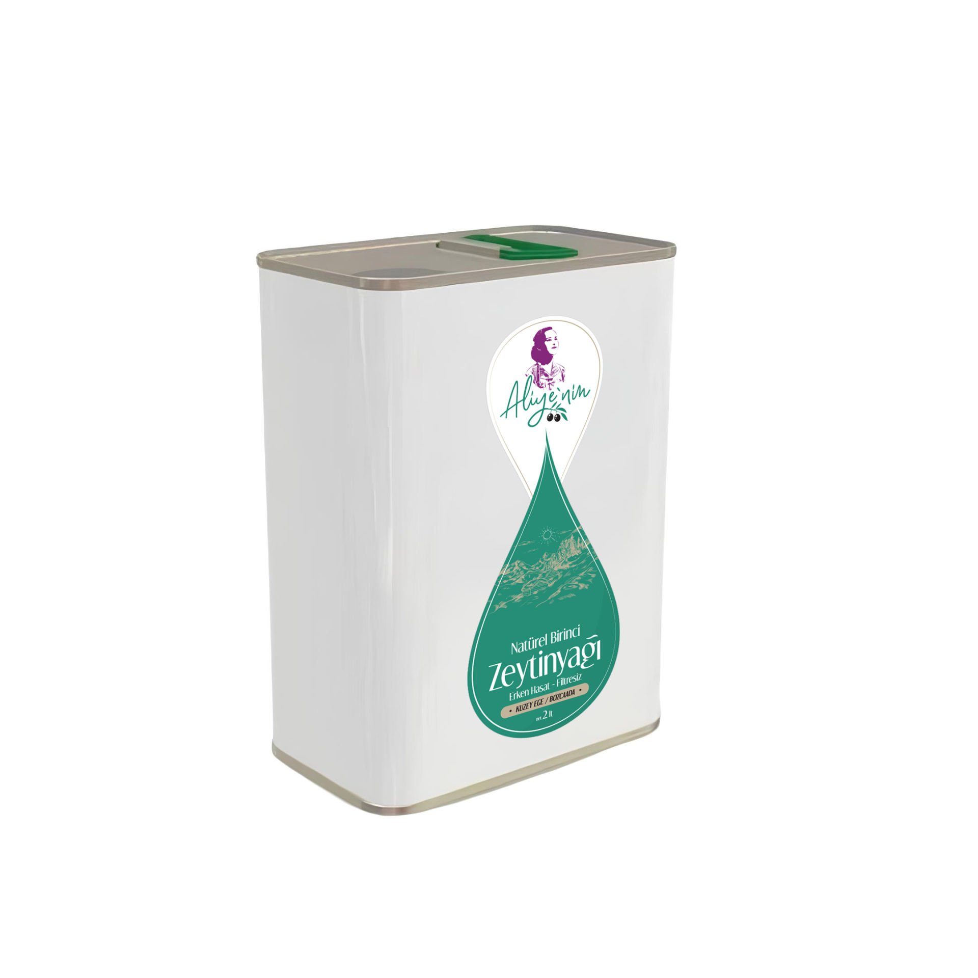 Aliye'nin Natürel Birinci Zeytinyağı - 2 lt. Teneke
