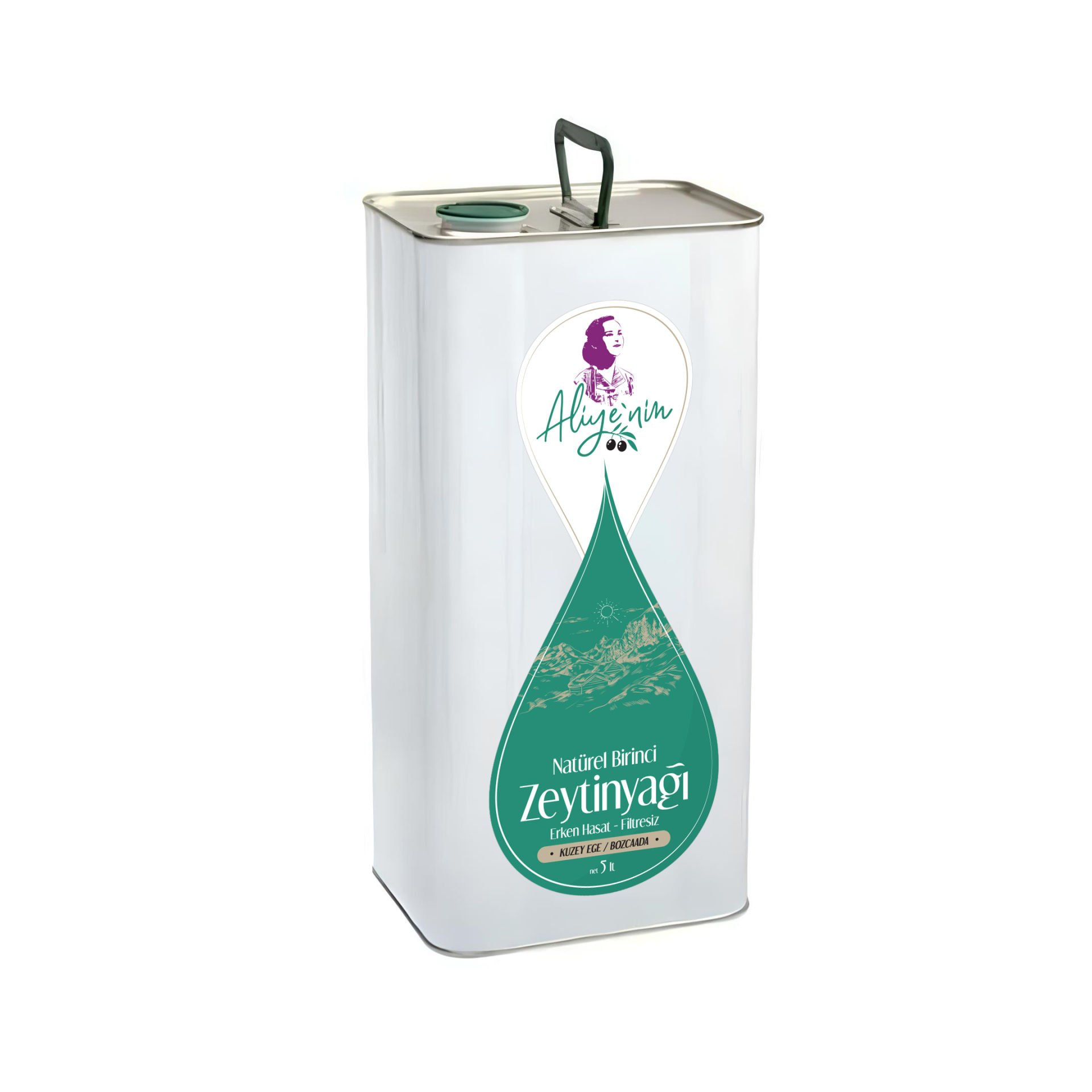 Aliye'nin Natürel Birinci Zeytinyağı - 5 lt. Teneke